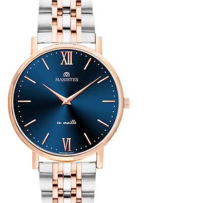 Rose Gold Mesh Strap